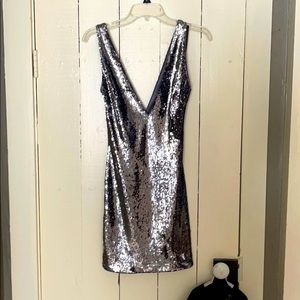 Bebe Sequined Cocktail Dress